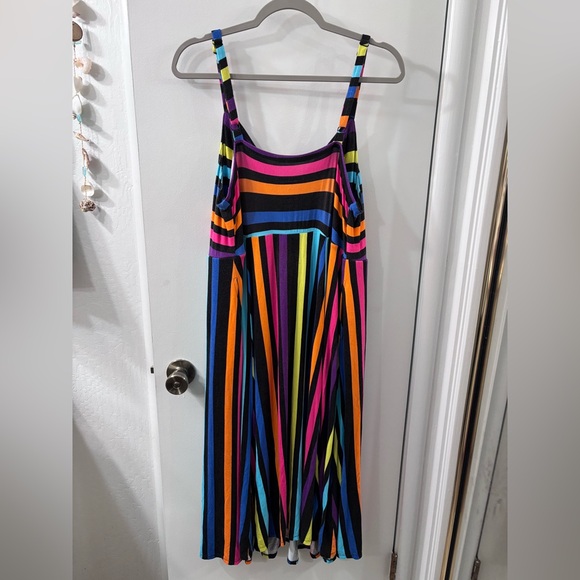 Torrid Multicolor Striped Soft Dress - Picture 5 of 6